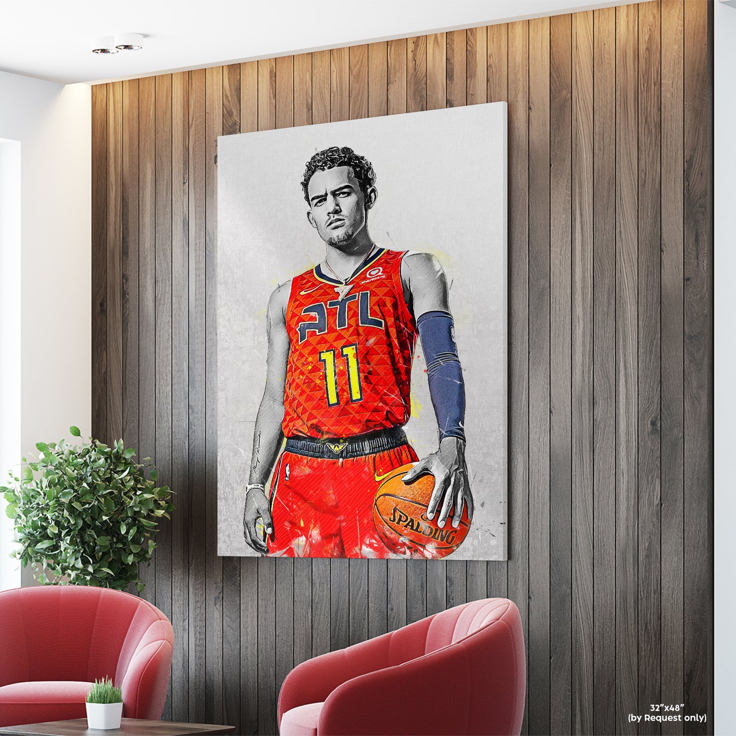 Trae Young Atlanta Basketball Fan Art Print