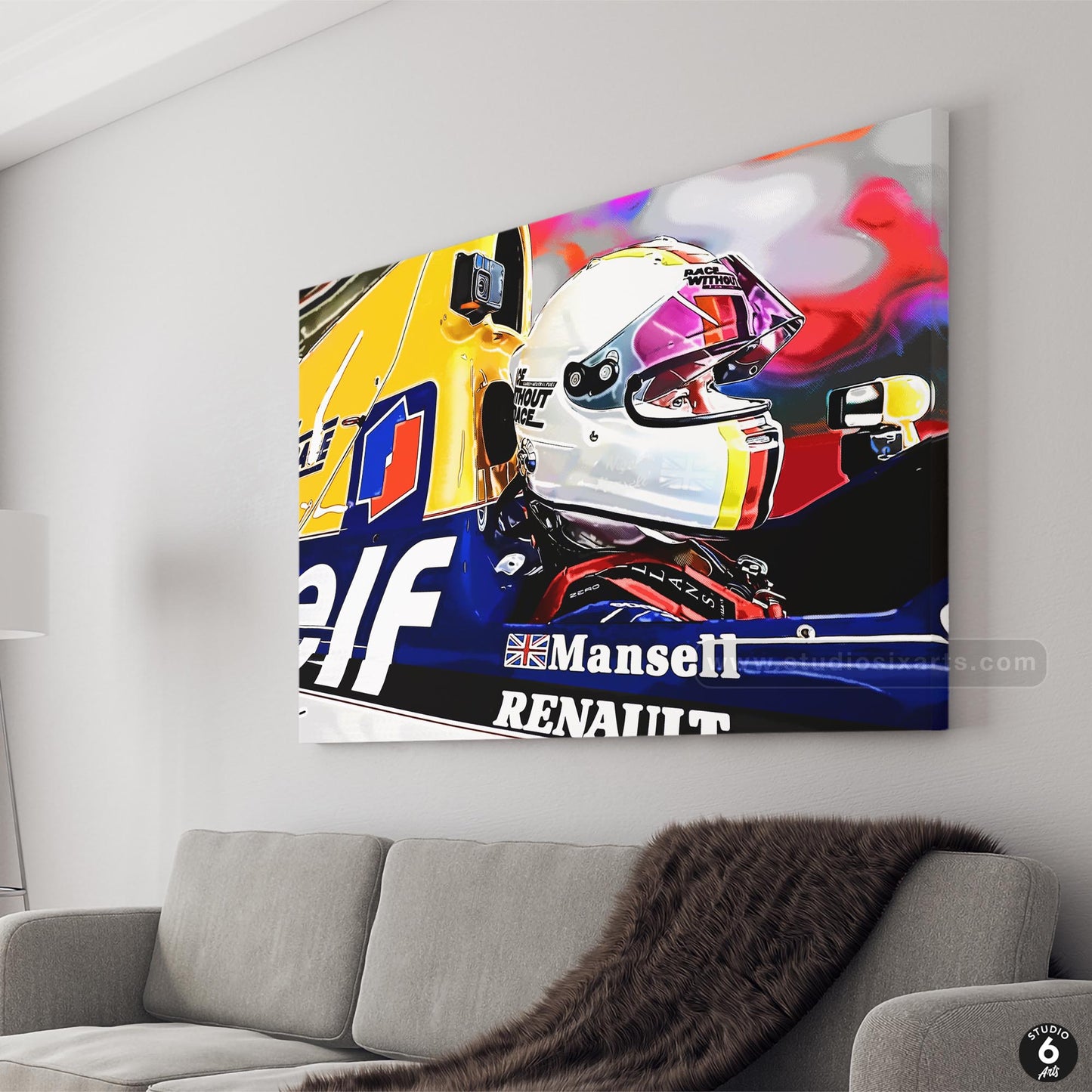 Sebastian Driving Mansell's F1
