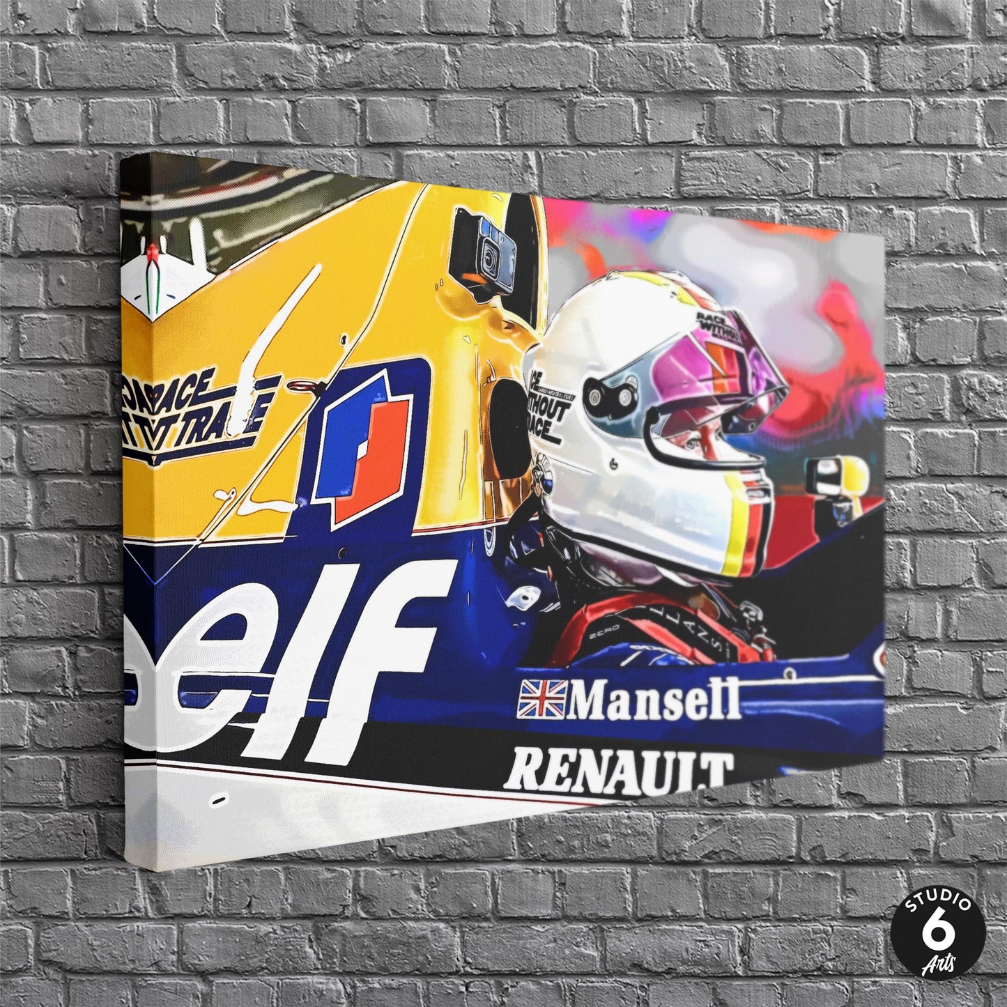 Sebastian Driving Mansell's F1