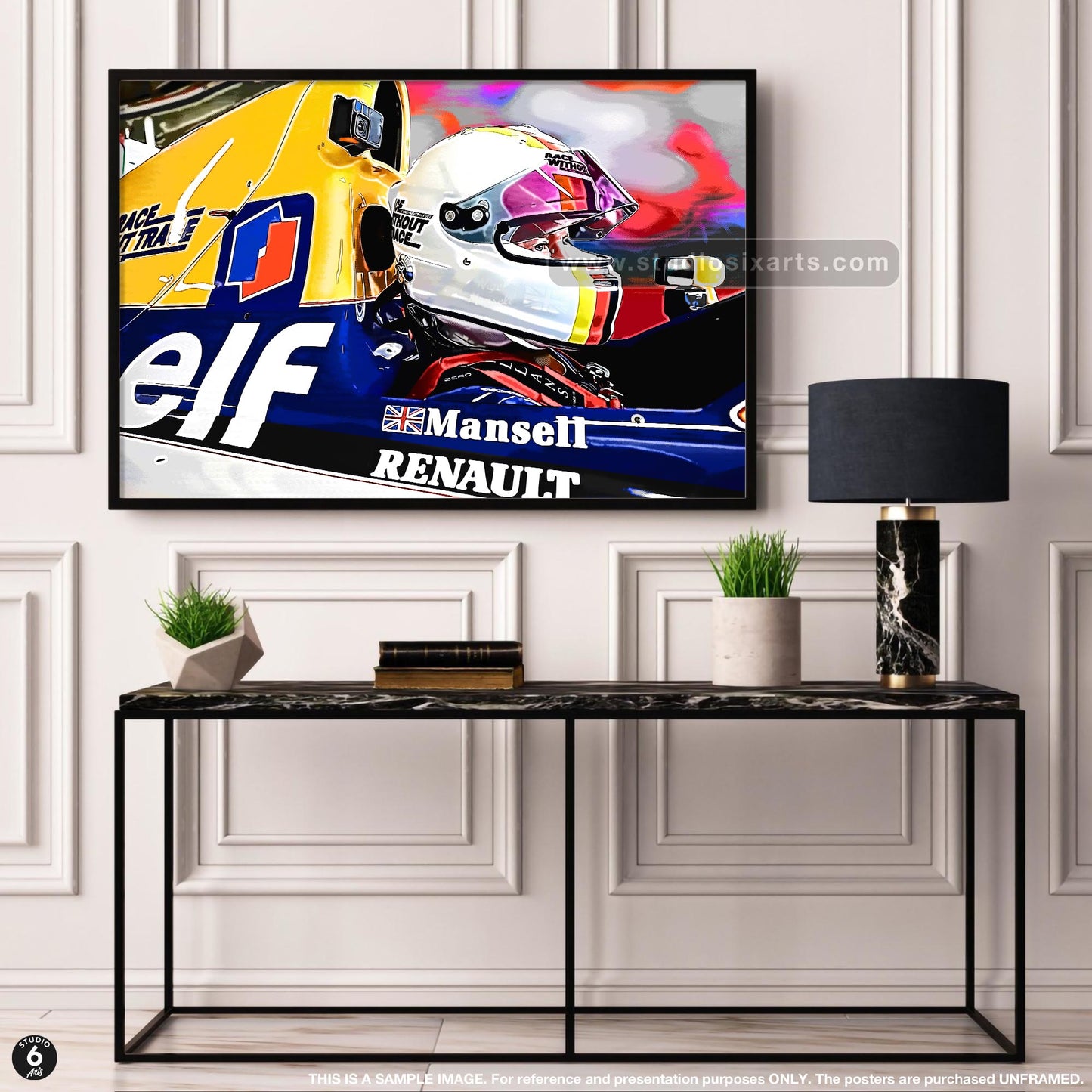 Sebastian Driving Mansell's F1