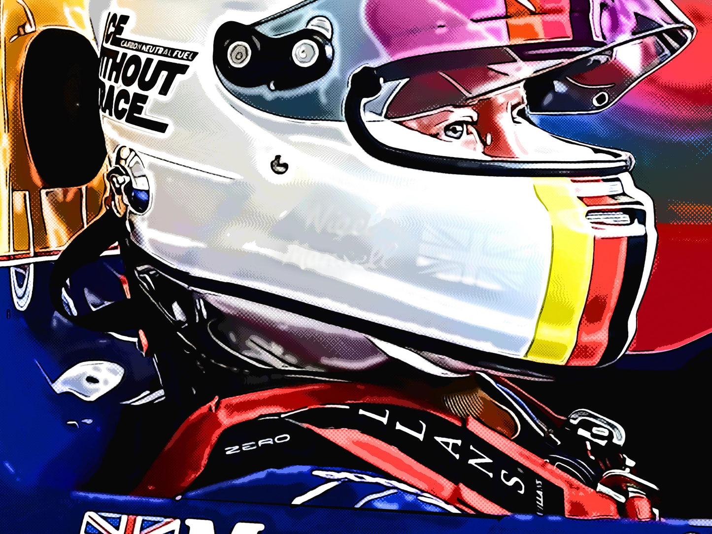 Sebastian Driving Mansell's F1