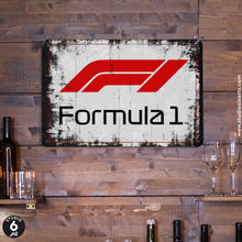 Load image into Gallery viewer, Vintage F1 Logo Inspired Metal Sign
