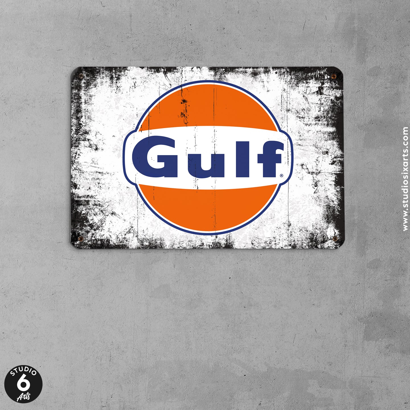 Vintage Gulf Gasoline Sign