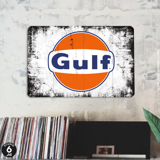 Vintage Gulf Gasoline Sign