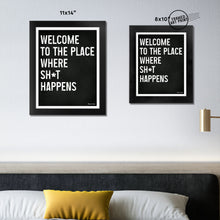 Load image into Gallery viewer, Welcome Funny Toilet Sign - Framed Art
