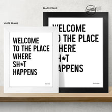 Load image into Gallery viewer, Welcome Funny Toilet Sign - Framed Art
