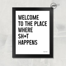 Load image into Gallery viewer, Welcome Funny Toilet Sign - Framed Art
