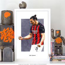 Load image into Gallery viewer, Zlatan Ibrahimovic Poster, Soccer Fan Art Print, Man Cave Gift
