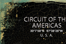 Load image into Gallery viewer, Circuit of the Americas Racing Track Poster, Race Map Print
