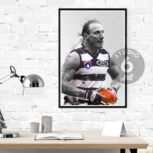 Load image into Gallery viewer, Gary Ablett Sr Poster and Canvas, Aussie Rules Football Print, AFL Print

