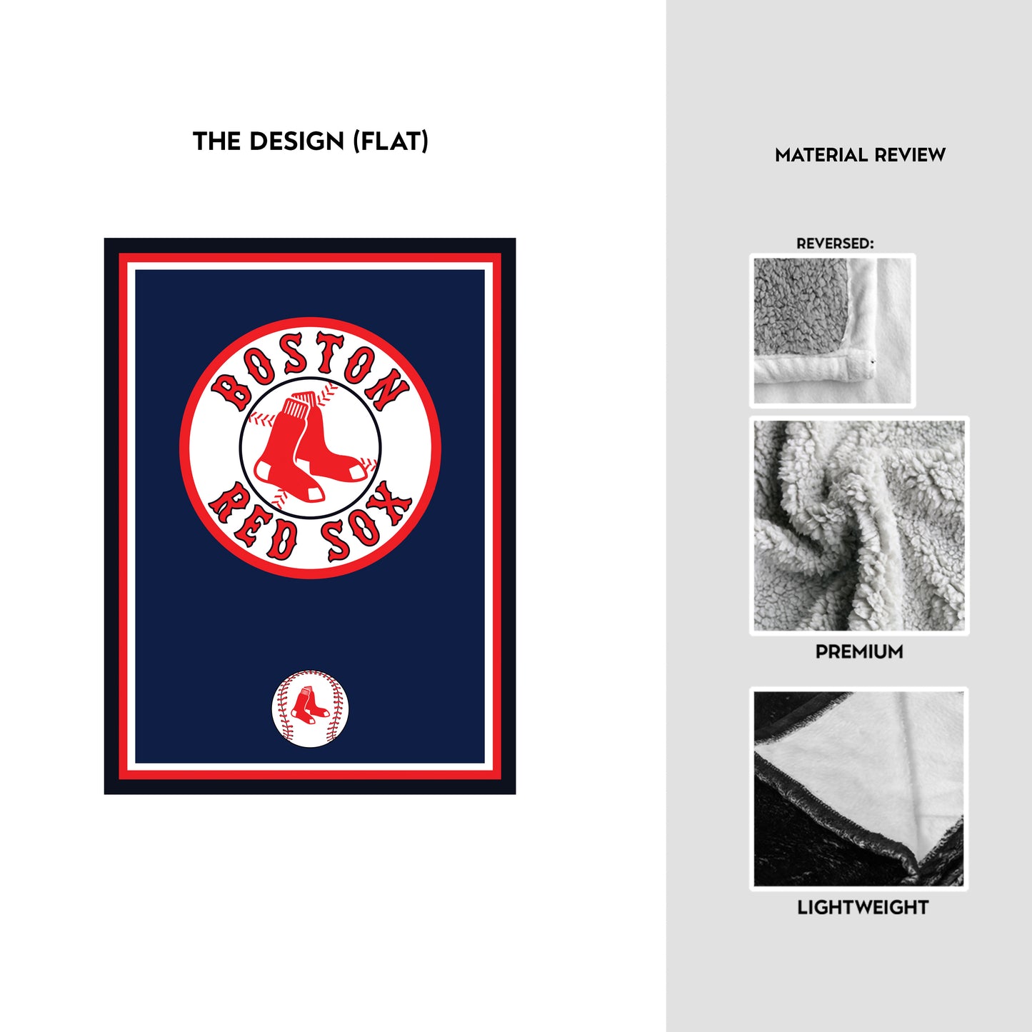 Red Sox Blanket - Plush Fleece Soft Blanket